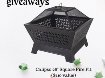 Enter to Win Wood Burning Fire Pit  | 1 Winner