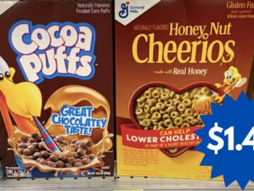 $1.49 General Mills Cereal | Kroger Mega Deal