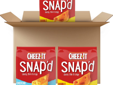 3 Variety Pack Cheez-It Snap’d Cheese Cracker Chips as low as $9.59 Shipped Free (Reg. $16) – $3.20 per 7.5 Oz Bag! Double Cheese & Cheddar Sour Cream and Onion Flavors!