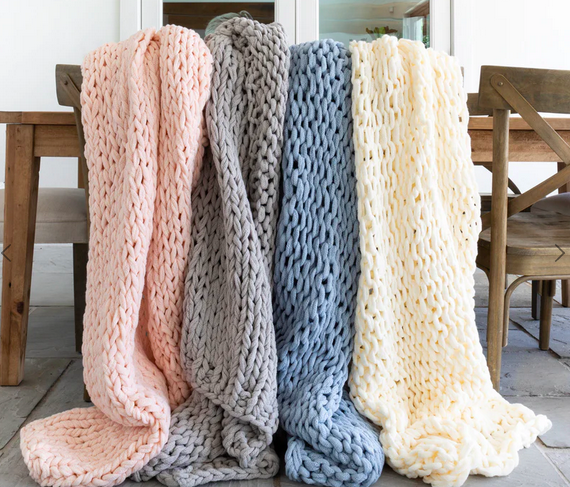 Linens & Hutch Handmade Oversized Chunky Knit Throw Blankets only $49.99 shipped (Reg. $200!)