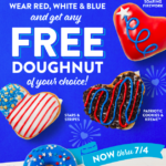Free Doughnut at Krispy Kreme through July 4, 2022!