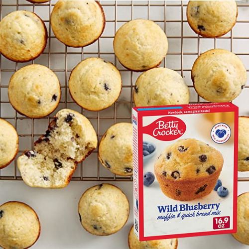 FOUR Betty Crocker Wild Blueberry Muffin and Quick Bread Mix as low as $2.11 EACH (Reg. $3.69) + Free Shipping – FAB Ratings! 2.4K+ 4.7/5 Stars! – $0.17/ Muffin, Each Pack Makes a Dozen Muffins! + Buy 4, Save 5%