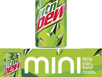 FOUR 10 Mini Cans Mountain Dew Soda as low as $3.11 EACH Box (Reg. $4.57) + Free Shipping! $0.31 per 7.5 Oz Can! + Buy 4, Save 5%