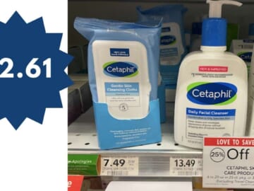 Cetaphil Printable Coupon | Get Facial Wipes for $2.61