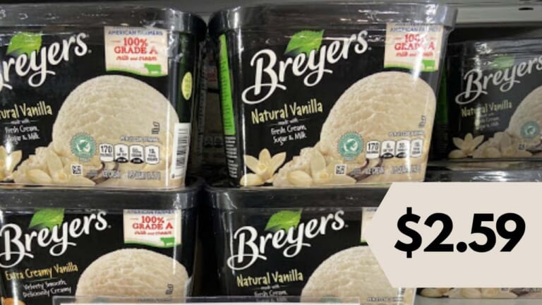 $2.59 Breyers Ice Cream at Publix
