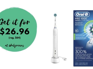 Oral-B CrossAction Electric Toothbrush Only $26.96 at Walgreens