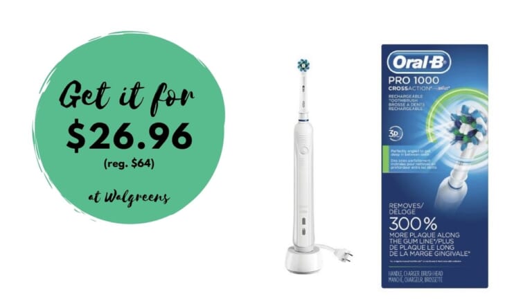 Oral-B CrossAction Electric Toothbrush Only $26.96 at Walgreens