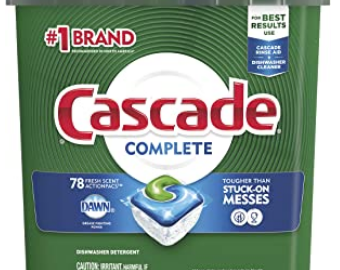 Cascade Complete Dishwasher Pods (78 count) only $13.67 shipped!