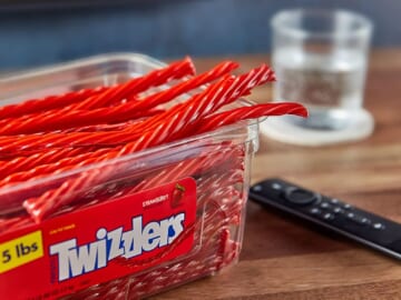 FOUR 5 lb Containers Twizzlers Strawberry Flavored Chewy Candy as low as $6.73 EACH Container (Reg. $9.49) + Free Shipping – 28K+ FAB Ratings! + Buy 4, Save 5%