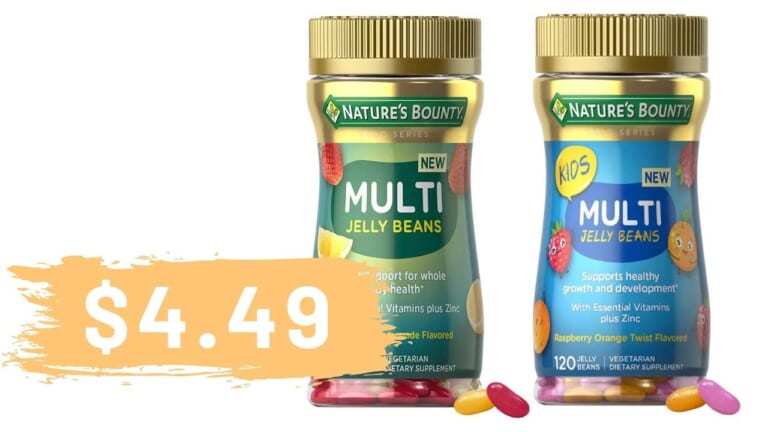 $4.49 Nature’s Bounty Vitamin Jelly Bean Vitamins (reg. $14.99!)