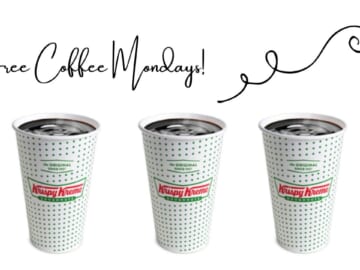 Free Krispy Kreme Coffee on Mondays