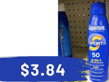 $3.84 Coppertone Sunscreen at CVS