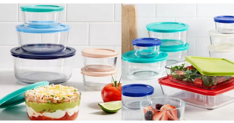Pyrex 12-Piece Food Storage Set for $20.99