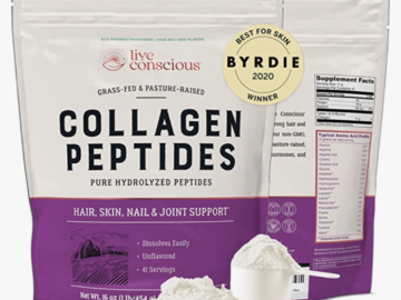 Live Conscious Collagen Peptides Powder just $27.20 shipped for Prime members!