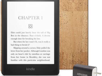 Amazon Prime Day: Kindle Paperwhite Essentials Bundle including Kindle Paperwhite with Cork Cover (No Ads) $146.97 Shipped Free (Reg. $230) – Wifi, With Power Adapter, 2 Colors