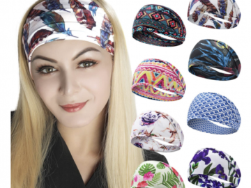 Women’s Boho Headbands, 8-Pack just $6.99 with free Prime shipping!