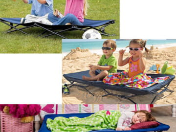 Amazon Prime Day: Regalo My Cot Portable Toddler Bed, Royal Blue $17 Shipped Free (Reg. $34.99) – 48x24x9-inch, Includes Fitted Sheet