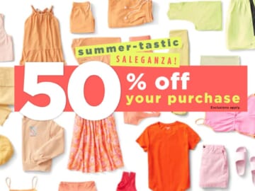 50% Off Your Entire Old Navy Purchase