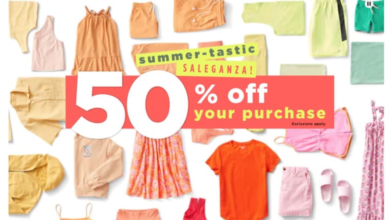 50% Off Your Entire Old Navy Purchase