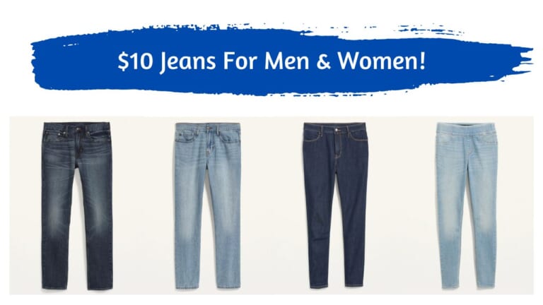 $10 Old Navy Jeans For Men & Women!