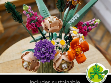 LEGO Flower Bouquet Building Kit, 756-Piece $40.99 Shipped Free (Reg. $75) – Made from sustainable materials!