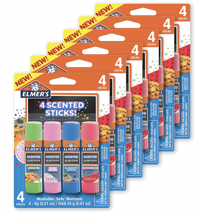 Elmer’s Scented Glue Sticks, 24-Pack for just $8.53 shipped! {Prime Day Deal}