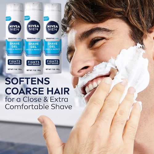 3-Count NIVEA MEN Sensitive Cooling Shave Gel Cans as low as $4.99 Shipped Free (Reg. $23) – $1.66 per 7 Oz Can! With Chamomile and Seaweed Extracts! + MORE