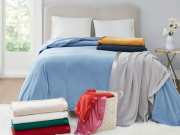 Martha Stewart Collection Soft Fleece Twin Blanket