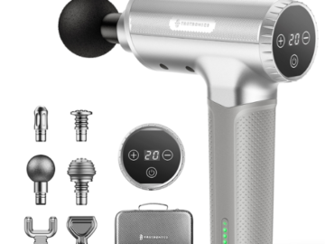 TaoTronics Handheld Deep Tissue Percussion Muscle Massager with 6 Heads $25.95 (Reg. $76) – FAB Ratings! 500+ 5/5 Stars!