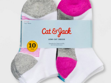 Cat & Jack Kids Socks 10-Count Packs only $5.24!
