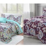 King Size 3-Piece Quilt Set For $19.54