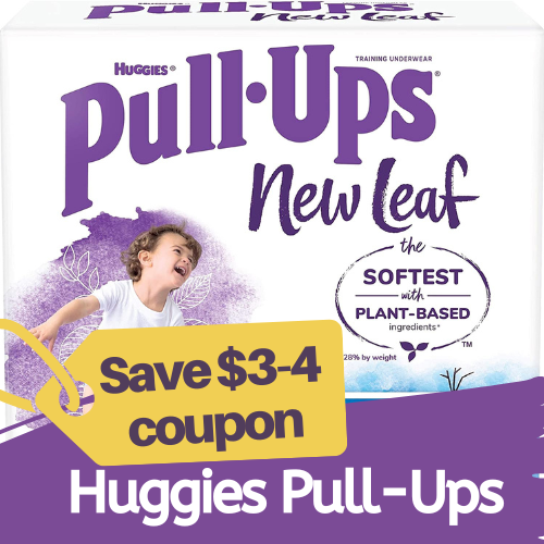 Huggies Pull-Ups With $3 and $4 Coupons as low as $18.93 After Coupon For 76-Count Pull-Up Pants (Reg. $25.80) + Free Shipping – 25¢ each underwear!