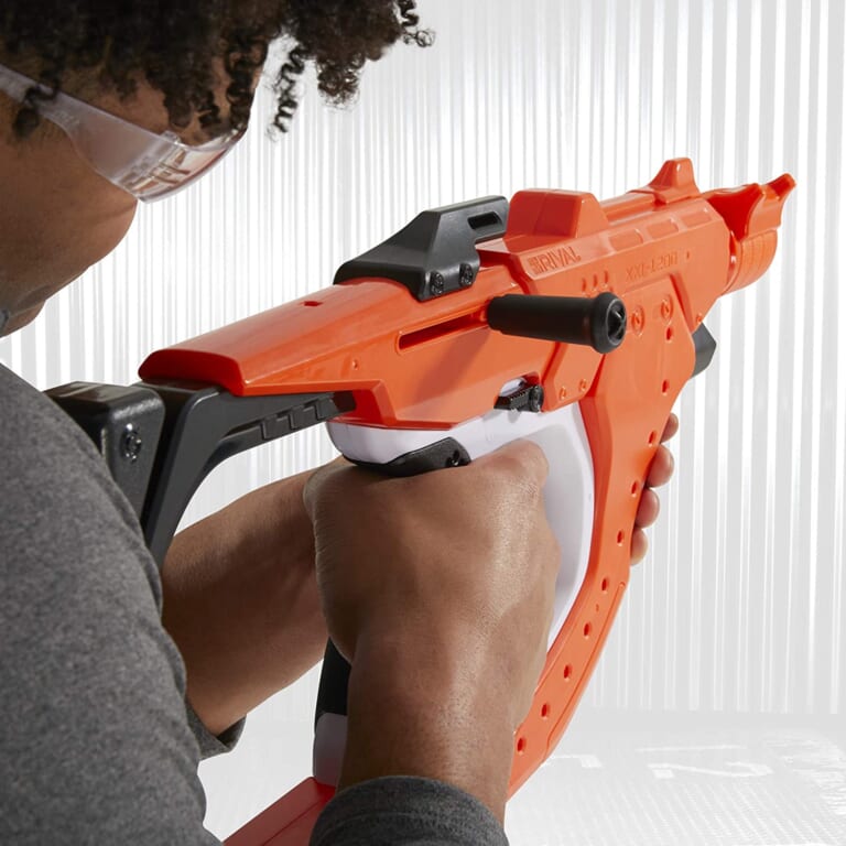 NERF Rival Curve Shot Sideswipe XXI-1200 Blaster with 12 Rounds $9.94 (Reg. $20) – Shoots 90 feet per second