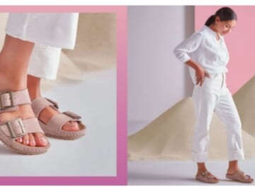 Clarks Coupon Code | Breeze Step Taupe Canvas for $29.99