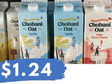 Get Chobani Oat Milk for Just $1.24 (reg. $4.99)
