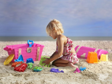 20-Piece Play Day Treasure Chest Sand Toy Set $11.88 (Reg. $20) – Brown & Pink Variants!
