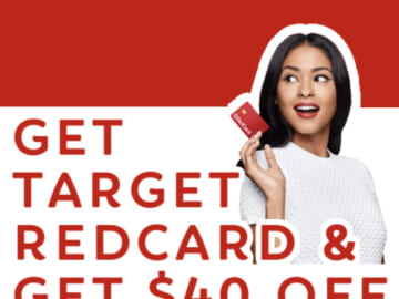 FAB Target Red Card Sign Up Deal Get a $40 off $40 Purchase When You Sign Up