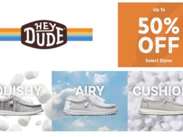 Hey Dude Shoes Up To 50% Off Sale