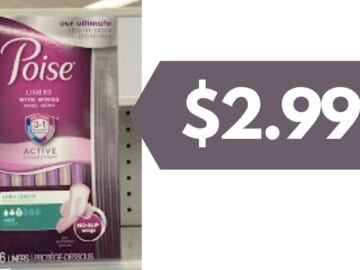$2.99 Poise Pads at Publix