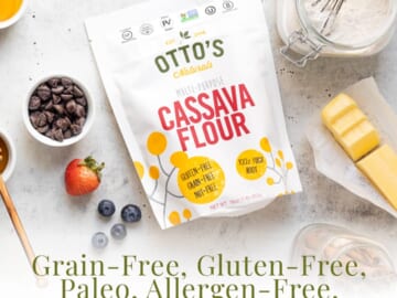 5-Lb Bag Otto’s Naturals Cassava Flour as low as $27.98 After Coupon (Reg. $40) + Free Shipping – 900+ FAB Ratings! Certified Paleo, Vegan, Gluten-Free + Save 15% on Otto’s Cassava Flours and Baking Mixes