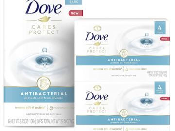 14 Dove Care & Protect Antibacterial Beauty Bars as low as $10.08 After Coupon (Reg. $20.20) + Free Shipping – 72¢/ bar For All Skin Types