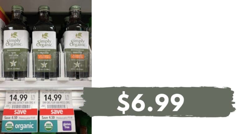 $6.99 Simply Organic Vanilla Extract (reg. $14.99)