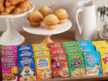 48-Count Kellogg’s Cereal Variety Pack as low as $17.01 After Coupon (Reg. $29.49) + Free Shipping – $0.35/Single Serve Box!