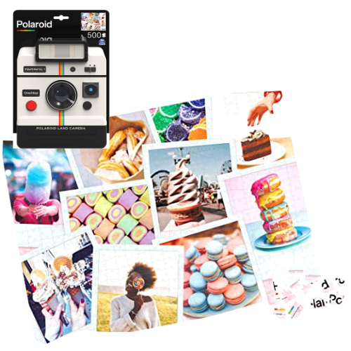 500-Piece Polaroid Jigsaw Puzzle in Vintage Camera 3D Tin from $3.82 (Reg. $9.99) – 2 Designs