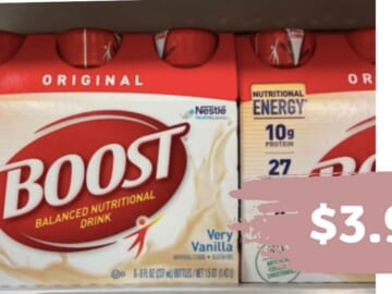Boost Shakes 6-Pack for $3.99 at Kroger
