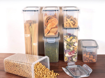 8-Piece Airtight Food Storage Containers with Lids Set $22.41 After Code + Coupon (Reg. $50) + Free Shipping! $2.80 Each!
