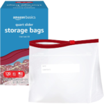 120-Count Amazon Basics Quart Slider Food Storage Bags as low as $6.52 Shipped Free (Reg. $9.74) – 5¢ per Bag!