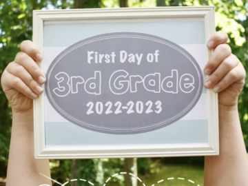 Free Printable 2022 First Day of School Signs