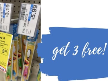 Get 3 FREE Crest Kids’ Toothbrushes at CVS!
