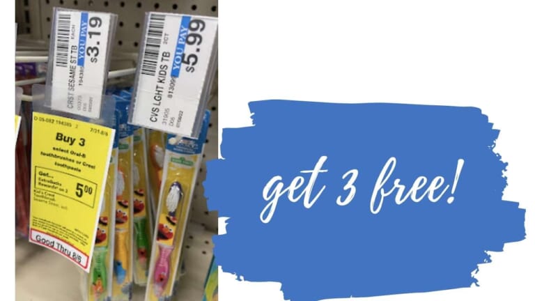Get 3 FREE Crest Kids’ Toothbrushes at CVS!